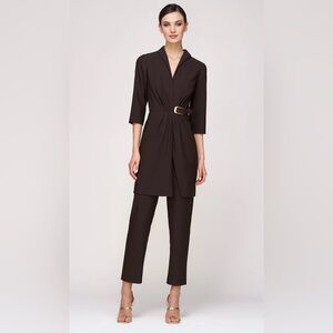 Kay Unger Dark Brown Women's Pantsuit